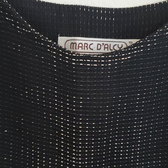 Marc D'Alcy Shimmery Black Vintage Tank Top - 6 - Picture 2 of 7